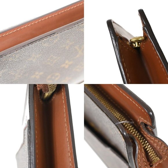 LOUIS VUITTON Pochette Homme Clutch Hand Bag Monogram Leather BN M51795 02HB680 - Picture 3 of 13